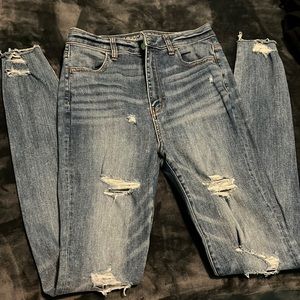 A&E extra long high rise jeans